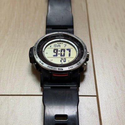 CASIO PRO TREK CLIMBER LINE MEN'S WATCH PRW-35-1AJF BLACK TESTED JAPAN USED F/S