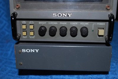 SONY PVM-6041Q TRINITRON COLOR VIDEO MONITOR 6" CRT PRO DISPLAY FOR PARTS