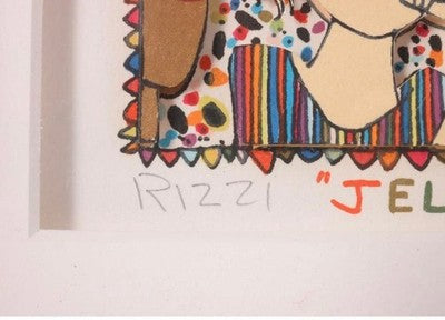 James Lizzy Silkscreen "JELLY BEAN" With Autograph