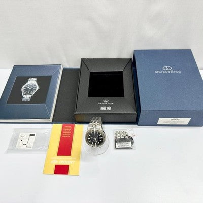 ORIENT STAR RK-AU0501B DIVER 1964 AUTO BOX & PAPERS TESTED WORKING USED