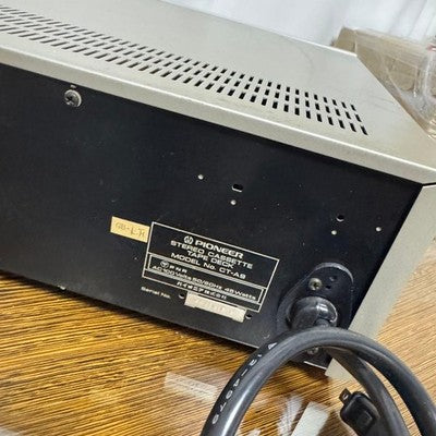 Pioneer CT-A9 CASSETTE DECK POWER CONFIRMED WITH MANUAL AS IS