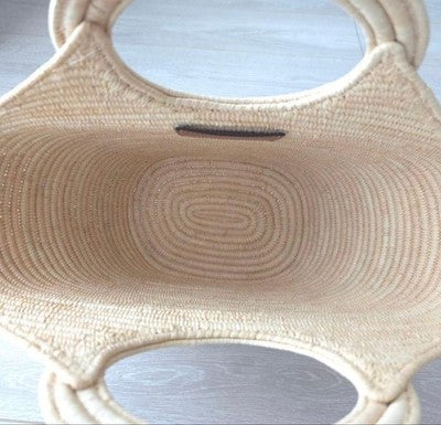 CELINE BRAIDED PANIER RAFFIA BASKET BAG SS2025 NATURAL STRAW HANDBAG NEW