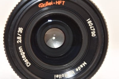 ROLLEI-HFT DISTAGON 35MM F2.8 QBM MOUNT MADE IN SINGAPORE EXCELLENT+++++