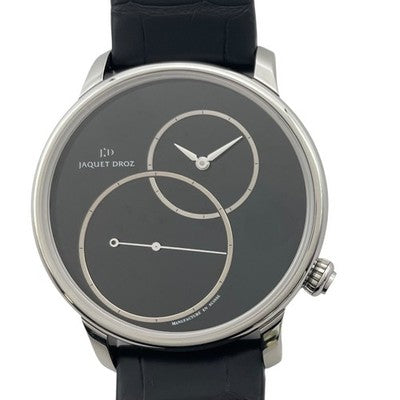 JAQUET DROZ J006030270 GRANDE SECONDE OFF-CENTER ONYX WATCH BLACK SS MEN'S WATCH