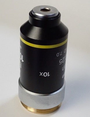 Nikon CFI E Plan 10x 0.25 Infinity Objective Lens ∞/- Removed From E200 Used