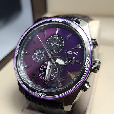 SEIKO SBPY157 MONSTER HUNTER NERGIGANTE LIMITED 1000 SOLAR CHRONOGRAPH WATCH