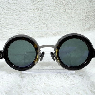 KUBORAUM MASK Z3 TS 2 GREY GREEN SUNGLASSES ROUND HANDMADE ITALY CASE JP