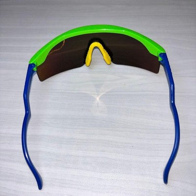 OAKLEY BLADES VINTAGE SUNGLASSES USA MADE Y2K NEON GREEN/BLUE 1988