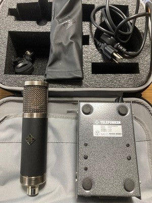 TELEFUNKEN TF47 TUBE CONDENSER MICROPHONE POWER SUPPLY FULL SET UNUSED