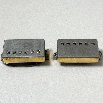 1980S GIBSON PAF PAT NO 2.737.842 GOLD HUMBUCKER PICKUP SET VINTAGE TESTED