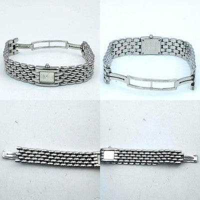 CHAUMET KAYSIS LADIES WATCH SILVER DIAL SQUARE STAINLESS STEEL