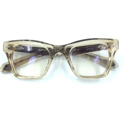 JACQUES MARIE MAGE PICABIA SAND WF JAPAN CLEAR BEIGE EYEGLASSES NEW FULL SET
