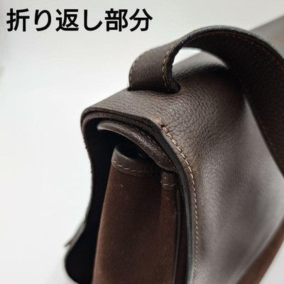 HERMES SAC COLORADO BROWN LEATHER SHOULDER BAG EXCELLENT+++++