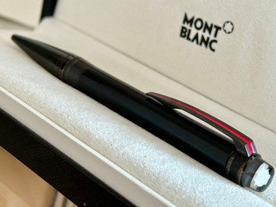 MONTBLANC STARWALKER URBAN SPEED BALLPOINT PEN BLACK RED TRIM W BOX AUTHENTIC