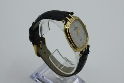 JUNGHANS WHITE DIAL 2 HAND MEN'S WRISTWATCH LEATHER BELT QUARTZ EXCELLENT+++++
