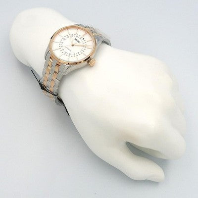 MIDO BELLUNA II M0244072203109 AUTOMATIC SILVER ROSE GOLD MEN'S WATCH BOX