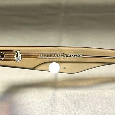 JACQUES MARIE MAGE AVA MEN'S SUNGLASSES LTD TO 350 JAPAN MADE COL. CLEAR BROWN