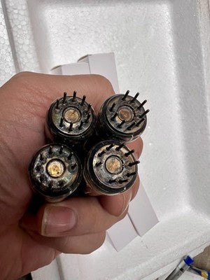 TELEFUNKEN EL84 VACUUM TUBES MADE IN GERMANY (6BQ5) 4 PIECES TESTED WORKING