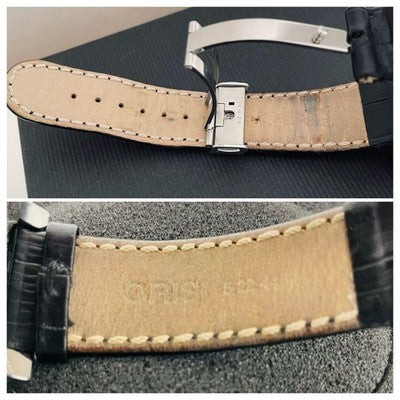 ORIS 7532 MILES TONNEAU CHRONOGRAPH DAY-DATE AUTOMATIC 41MM SILVER DIAL WITH BOX