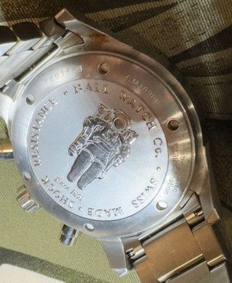 BALL WATCH STOKEMAN CHRONOGRAPH CM1090C-SJ-BKBE AUTOMATIC SILVER MEN'S WATCH SS