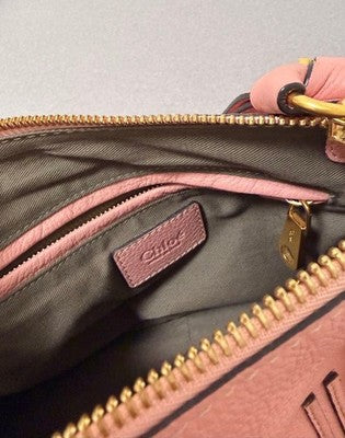 CHLOE MARCIE 2-WAY BAG CHC17WS9281616L5 COWHIDE LEATHER FALLOW PINK USED