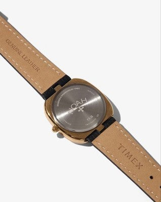 TIMEX X NOAH OVAL MOON PHASE WATCH SILVER BROWN LEATHER CREAM LIMITED NEW W/BOX