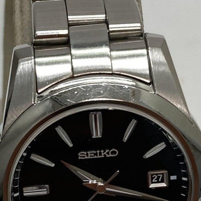 GRAND SEIKO STGF055 BLACK MEN'S WRISTWATCH ROUND FACE JAPAN MADE STAINLESS STEEL
