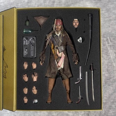 HOT TOYS DX JACK SPARROW 1/6 FIGURE PIRATES OF THE CARIBBEAN ON STRANGER TIDES