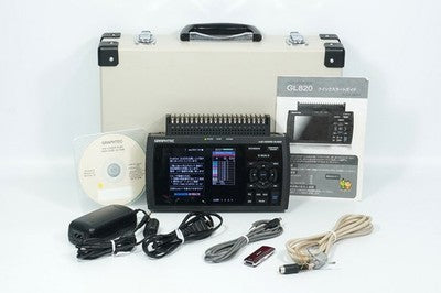 GRAPHTEC GL820 GL820 MULTI CHANNEL HANDY LOGGER DATA RECORDER TESTED JAPAN