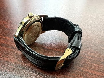KING SEIKO SECOND MODEL LATE 44-2000 GOLD PLATED HAND-WOUND WATCH 44KS