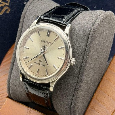 GRAND SEIKO 8J55-0A10 QUARTZ SBGF015 MEN'S WATCH W/ BOX & MANUAL (21CM/38MM)