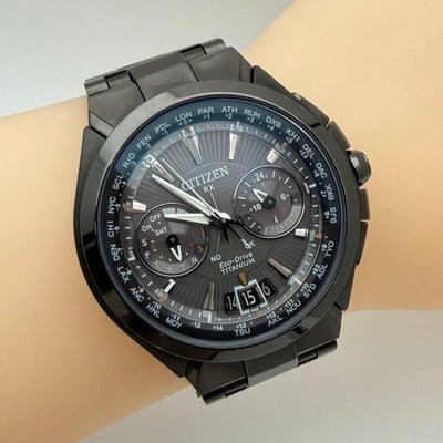 CITIZEN ATTESA SATELLITE WAVE H950-S094747 ECO-DRIVE GPS SOLAR TITANIUM WATCH