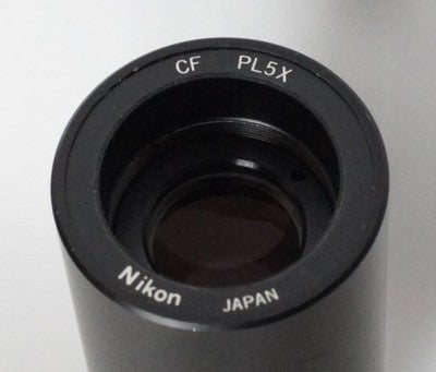 Nikon CF PL 5X Projection Lens 23.2mm For Optiphot Labophot Series Excellent
