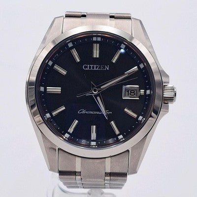 THE CITIZEN AQ4030-51E ECO DRIVE CHRONOMASTER TOSA WASHI DIAL TITANIUM WATCH
