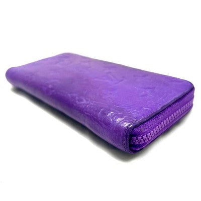 LOUIS VUITTON M81636 TAURILLON MONOGRAM PURPLE ZIPPY VERTICAL WALLET