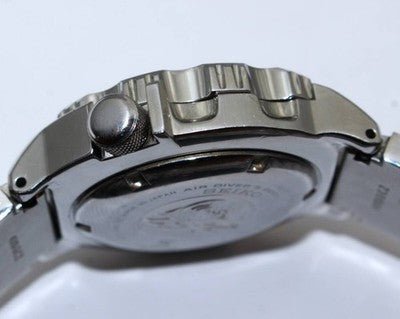 SEIKO PROSPEX SBDC025 AUTOMATIC MEN'S BLACK DIAL STAINLESS STEEL WATCH AS IS