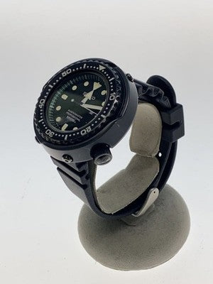 SEIKO PROSPEX MARINEMASTER QUARTZ 7C46-0AH0 MEN'S BLACK ANALOG WATCH