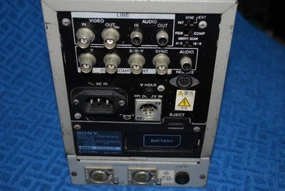 SONY PVM-6041Q TRINITRON COLOR VIDEO MONITOR 6" CRT PRO DISPLAY FOR PARTS