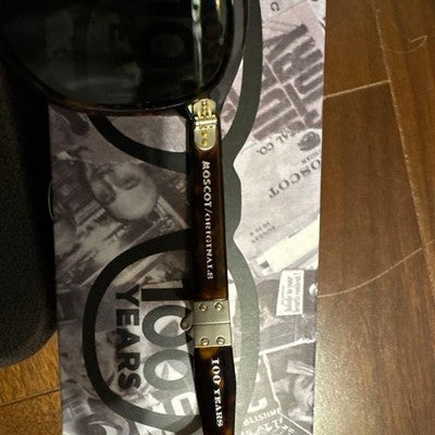 MOSCOT 100TH ANNIVERSARY 49 24-145 SUNGLASSES TORTOISE FRAME W/BOX ETC