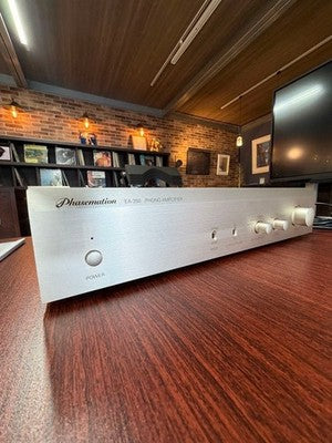 PHASEMATION EA-350 PHONO EQUALIZER AMPLIFIER XLR RCA INPUTS SILVER JAPAN