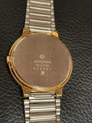 JUNGHANS LADIES WRISTWATCH ROUND FACE STAINLESS STEEL BELT EXCELLENT++++