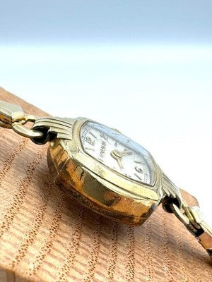 BULOVA 10KRGP HAND-WOUND WATCH A3385 USED FROM JAPAN