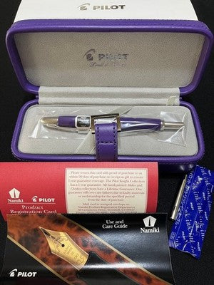 PILOT CAPLESS FOUNTAIN PEN PURPLE M NIB UNUSED W/ ORIGINAL CASE LIMITED EDITION