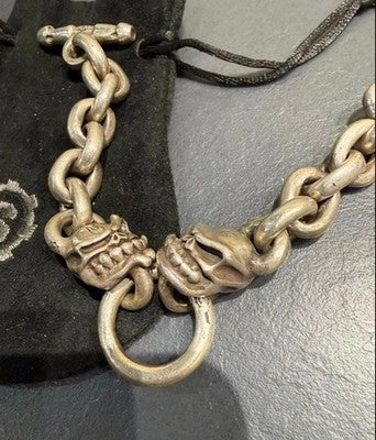 STARLINGEAR SKULL LINK SKULL HAND BRACELET STERLING SILVER 925 LIMITED JP