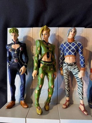 JOJO'S BIZARRE ADVENTURE DXF GUARD TEAM PASSIONE 5TH 12 FIGURES SET BLACK COLOR