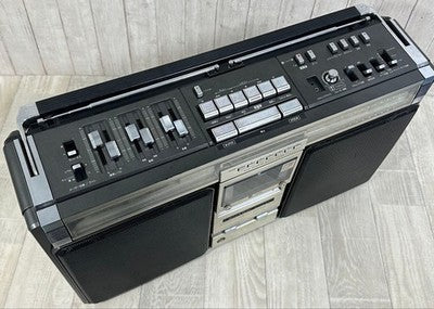 SHARP GF-505SB BOOMBOX RADIO CASSETTE MAINTENANCE COMPLETED FROM JAPAN
