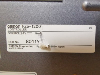OMRON FZ5-1200 IMAGE SENSOR CONTROLLER OPERATION VERIFIED USED FROM JAPAN