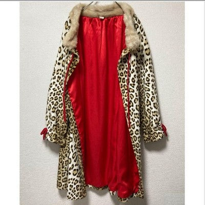 FIFI CHACHNIL LEOPARD LONG FUR COAT VINTAGE RARE DESIGNER LUXURY OUTERWEAR LINED