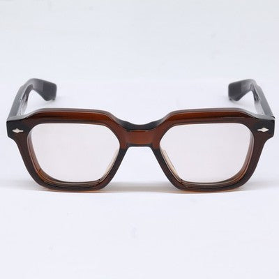 JACQUES MARIE MAGE JMMPT13W TOMLIN ZOLTAR SQUARE BROWN EYEGLASSES 50-20 MEN'S