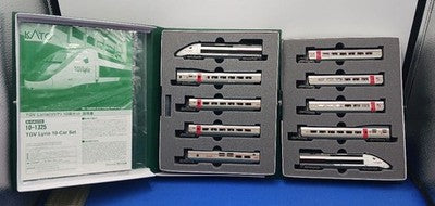 KATO 10-1325 TGV LYRIA 10 CAR SET N SCALE MODEL TRAIN MOTOR LIGHT TESTED